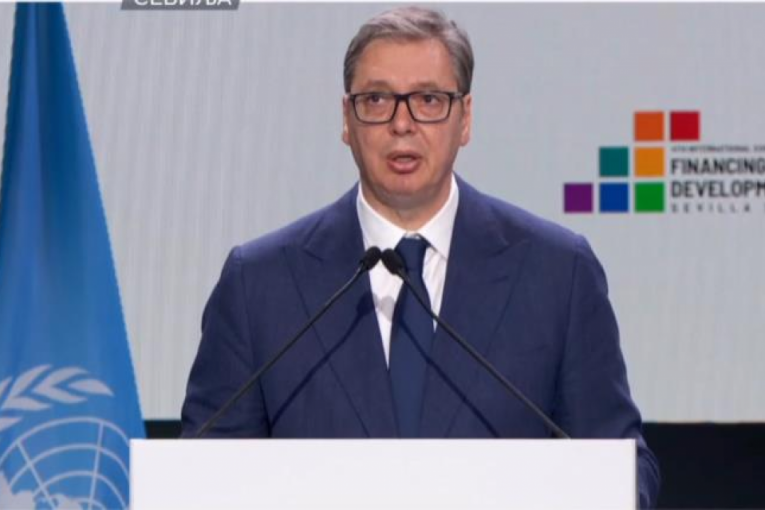 „AKO TO NE URADIMO, SUOČIĆEMO SE SA VEĆIM KRIZAMA NEGO ŠTO SU DANAS“! Vučić se obratio na IV Međunarodnoj konferenciji UN o finansirenju razvoja! (VIDEO)
