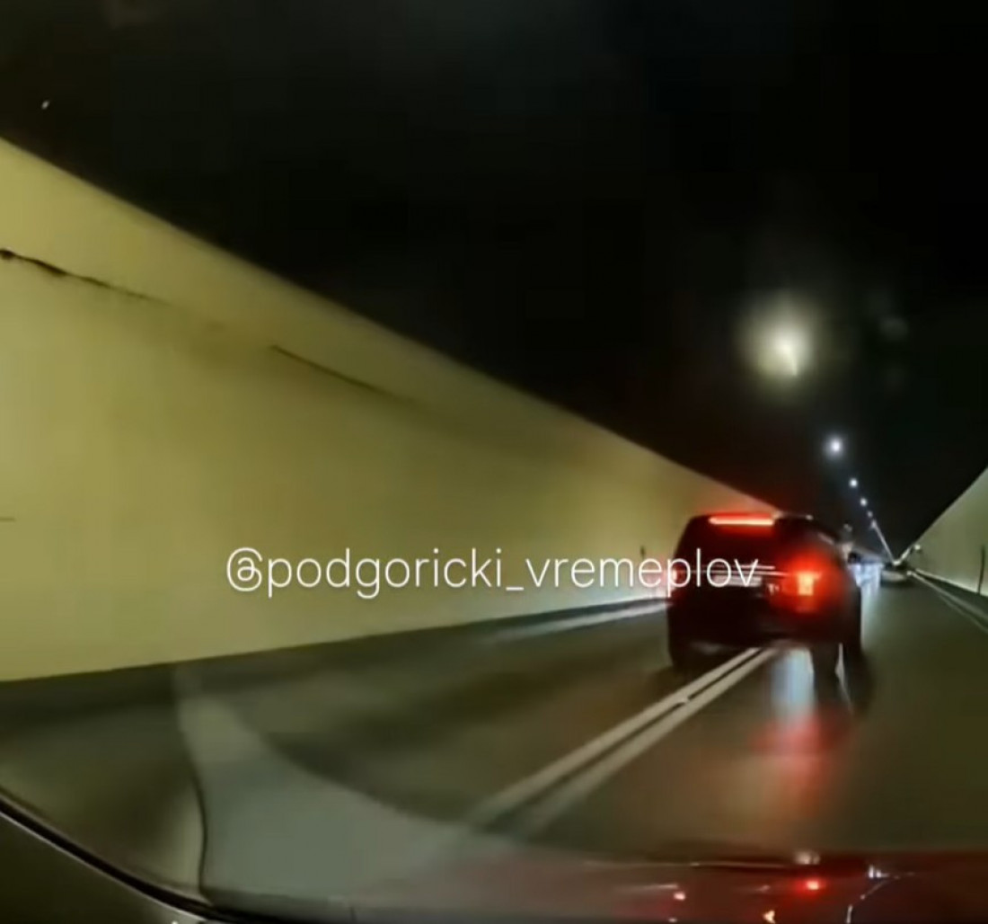 Opasno preticanje u tunelu Sozina