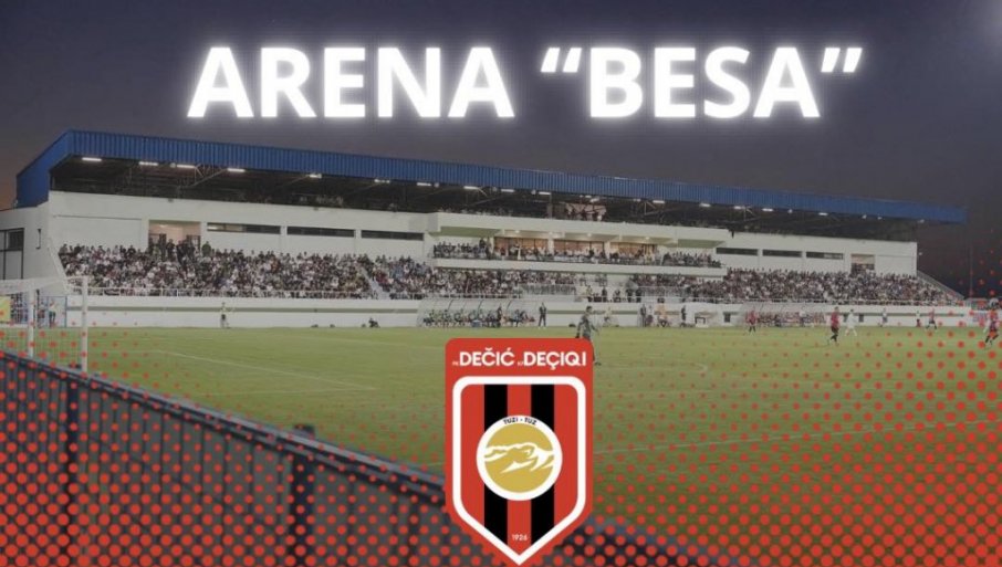 „BESA“ USRED CRNE GORE! Zvanična vlast i FSCG ćute što FK Dečić iz Tuzi menja ime stadiona, a promenili i grb kluba koji je u bojama Albanije