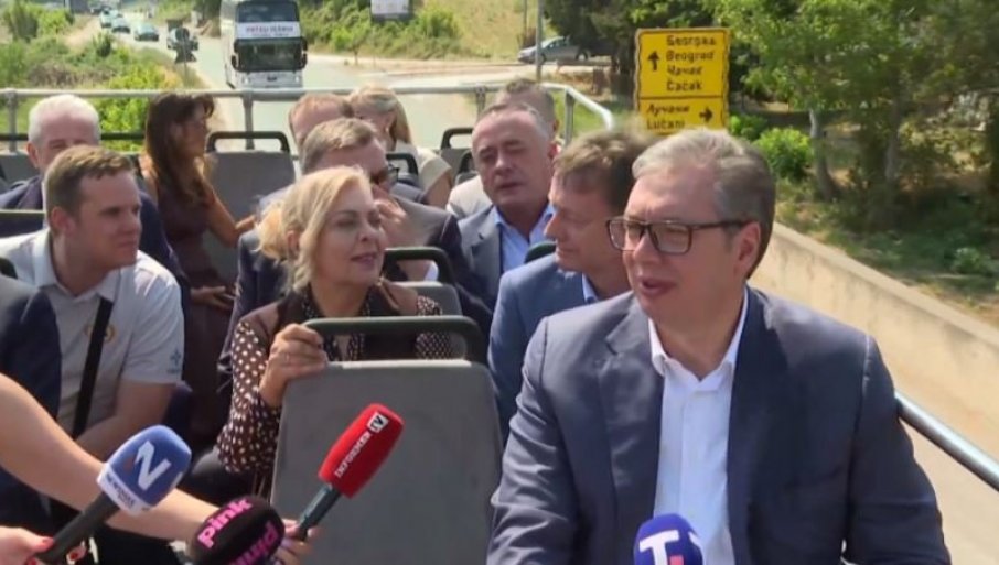 NOVA DEONICA AUTO-PUTA PAKOVRAĆE-POŽEGA POTPUNO BEZBEDNA: Vučić