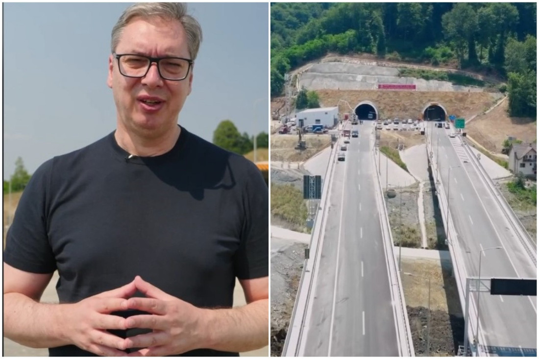 Vučić obišao sobu za kontrolu dva tunela