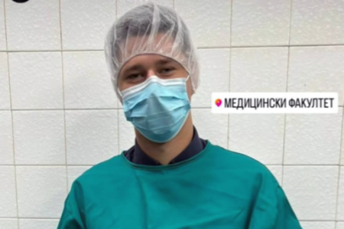 Miloš Pavlović na vežbama iz patologije