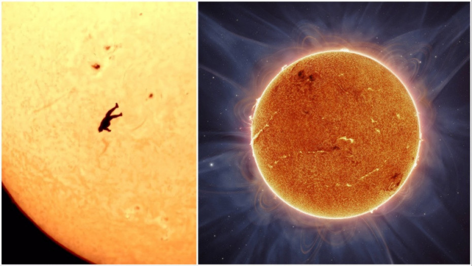 Snimak padobranca ispred usijanog Sunca postao viralan