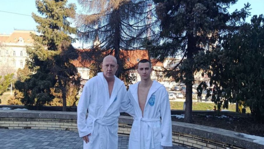 Plivanje za časni krst u Zrenjaninu