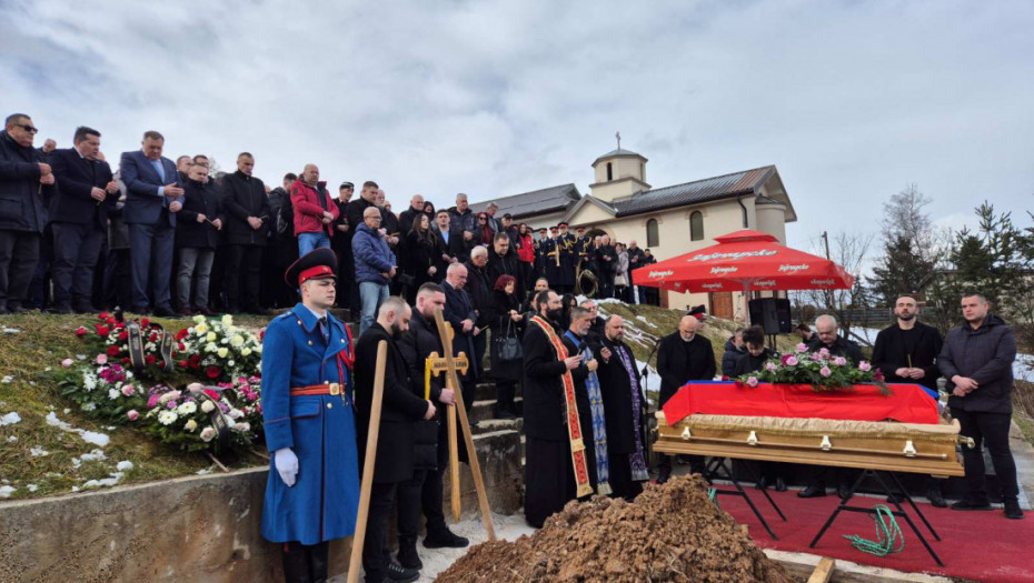 Sahrana Ljiljane Zelen Karadžić na Palama