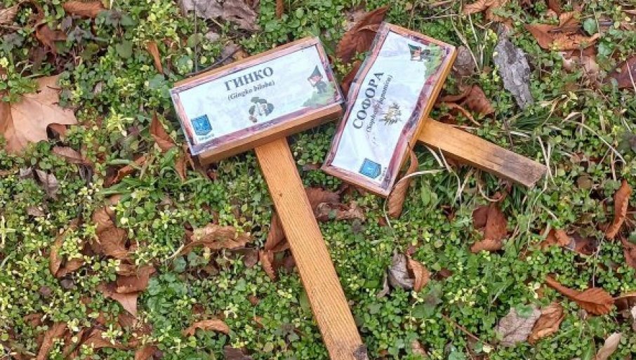 Mobilijar u Gradskom parku u Vršcu ponovo bio na meti vandala