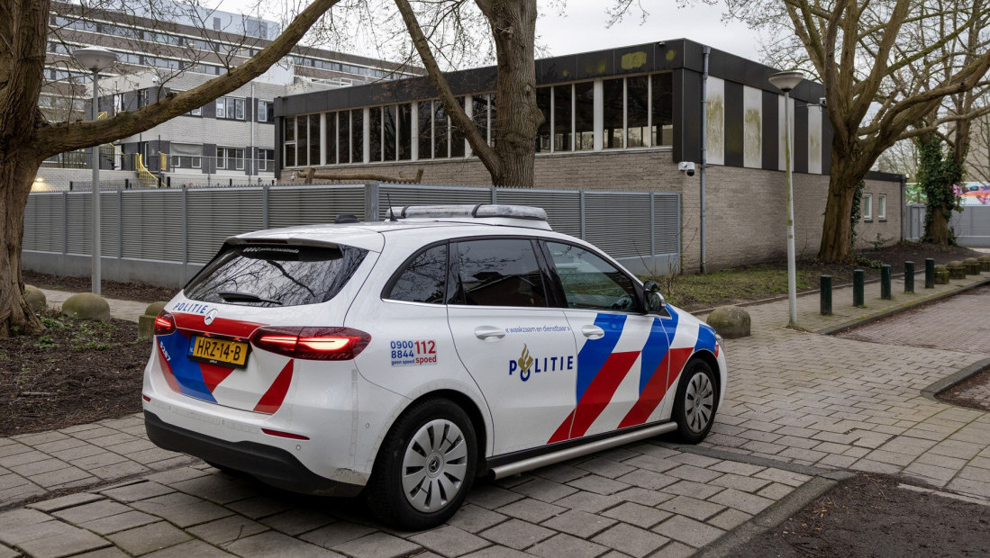 Logo na snimku eksplozije u Amsterdamu