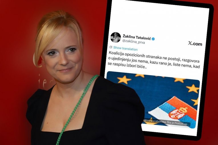 ODAKLE SAD OVO?! Žaklina Tatalović izgleda priznala