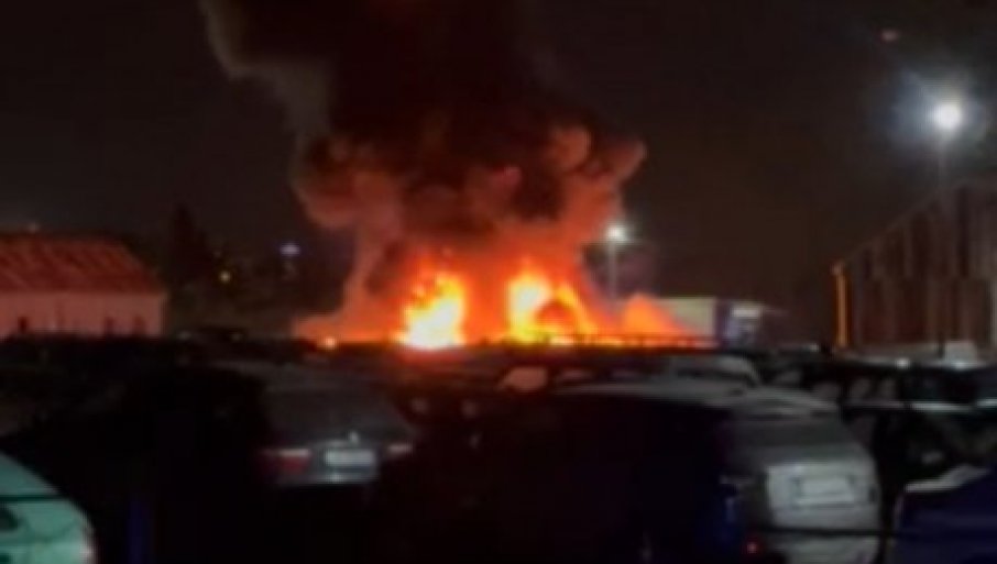 Požar u kasarni Maslina u Podgorici