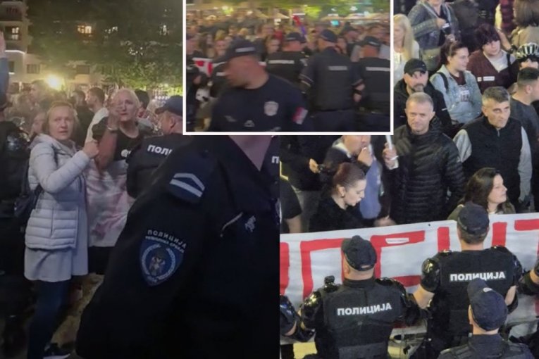 BLOKADERI NAPRAVILI HAOS U UŽICU! Najpre napali aktiviste SNS, a onda i narod koji je pokušao da ih zaštiti! (FOTO, VIDEO)