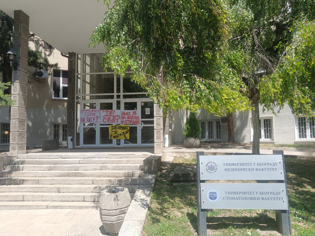 Blokaderi sa Medicinskog fakulteta objavili jezivu poruku