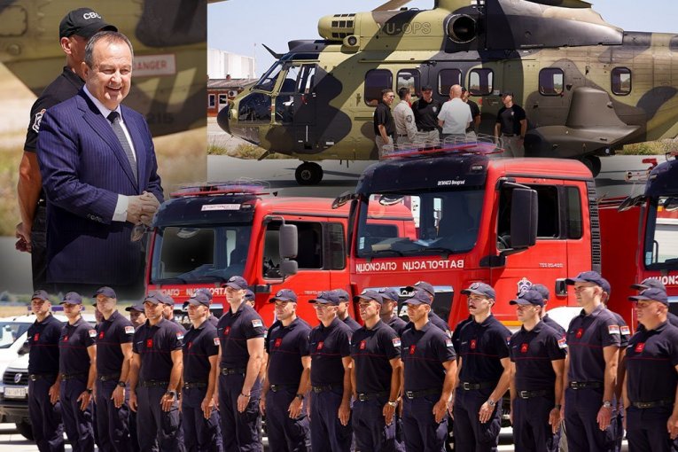 SRPSKA SUPER PUMA KREĆE U MISIJU! Helikopter MUP Srbije i kamioni s vatrogascima kreću za Španiju, koja se bori s katastrofalnim požarima (FOTO, VIDEO)