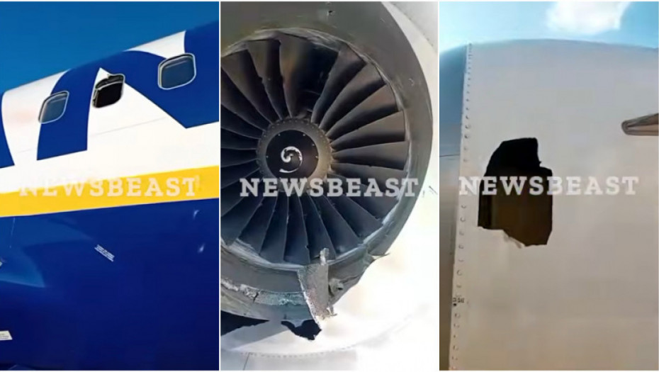 Avion Rajanera pretrpeo ozbiljna oštećenja (FOTO)
