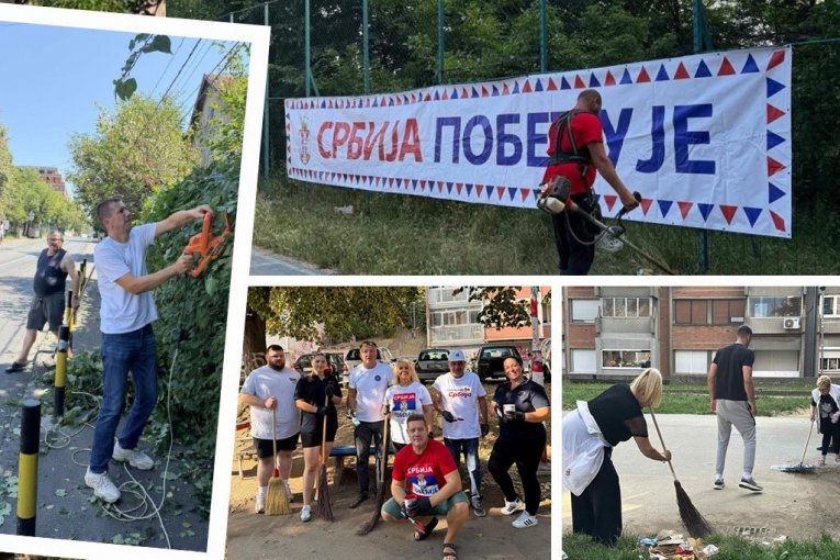 Ovo su dela, a ne prazne priče! Aktivisti SNS pokazali kako se vole Srbija i svaki kutak Beograda
