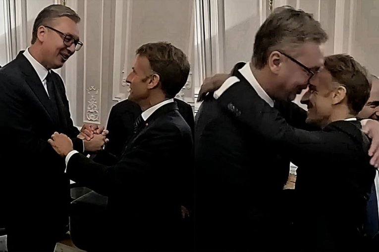 „SVAKI SUSRET POTVRĐUJE MEĐUSOBNO POŠTOVANJE!“ Vučić stigao na večeru u Jelisejsku palatu, dočekao ga Makron (FOTO, VIDEO)